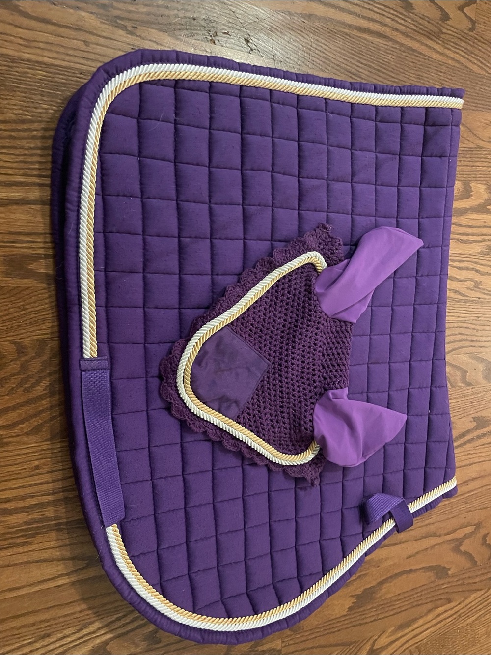 Purple All Purpose Saddle Pad Set